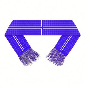 Écharpe de supporter imprimée double couche en polyester personnalisée avec pompons, couleurs vives, ne se décolore pas, pour l'équipe nationale de football - Product Image 2