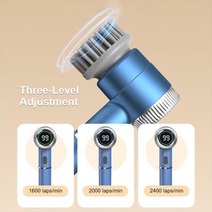 Vente chaude 5 en 1 <span class=keywords><strong>brosse</strong></span> de nettoyage électrique épurateur de puissance rotatif automatique pour <span class=keywords><strong>balai</strong></span> électrique de salle de bain - Product Image 5