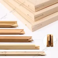 SINOART-barras de ensanchador personalizadas de varios estilos, barra de lona de madera, Kit de marcos de lona DIY para suministros de arte
