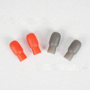 Par 2PCs Pack Drumstick Practice Tip Protectores silenciosos de silicona Accesorio para instrumentos musicales - Product Image 3