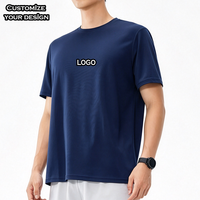 Kaos Pria Custom Berkualitas Tinggi, Sablon DTG, Anti Lembap, 100% Polyester, Sublimasi, Olahraga, Cepat Kering