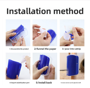 Commercio all'ingrosso prodotti per animali domestici PP materiale montato a parete Pet toelettatura massaggiatore gatto prurito sollievo e rimozione dei peli per gli animali domestici di cani e gatti - Product Image 5