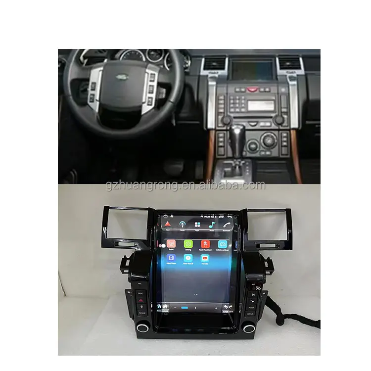 Android wifi radyo 6G 128G 12.1 ''Tesla dikey ekran araba radyo çalar kara Range Rover Sport L320 2005-2009 Carplay