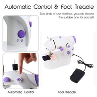 Antronic Mini machine à coudre manuelle à surjet domestique
