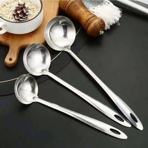 Accesorios de Cocina para Hotel, Cucharón para Sopa de Acero Inoxidable 201/410, Cucharón de Servicio con Mango Largo para Buffet - Product Image 3