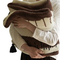 Böhmische Abstrakte Gestreifte Milchfleece-Decke, Weiche Flauschige Bettdecke mit Quastenrand für Zuhause, Sofa, Nickerchen, Geschenk, Großhandel
