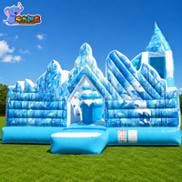 Château gonflable géant avec toboggan, aire de jeux gonflable, château gonflable pour sauter, château gonflable, personnalisable pour l'extérieur