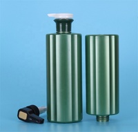 Bouteilles de shampooing et d'après-shampooing en plastique PE personnalisées de 800 ml et 1000 ml avec pompe pulvérisatrice, contenants cylindriques de grande capacité pour les soins capillaires