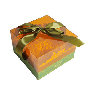 Boîte cadeau à couverture rigide pour festivals et fêtes d'anniversaire Boîtes rigides de 2mm avec stratification brillante Impression couleur transparente - Product Image 1