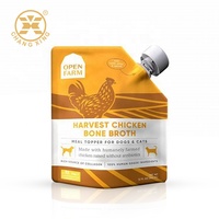 Pochettes souples personnalisées avec bec verseur pour bouillon frais de poulet et de bœuf, jus de fruits liquides et boissons, réutilisables et autoportantes