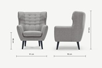 Wohnzimmer möbel Flügel zurück Sofas tühle Wohnzimmer rosa Sessel