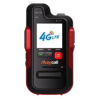 Maycall Talkie-walkie 4G LTE à haut-parleur puissant, interphone sans fil à appel unique avec portée de 5000 km, version africaine pour usage mondial