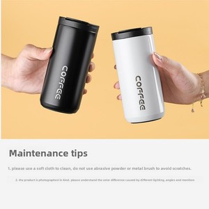 แก้วกาแฟสแตนเลสสตีลขนาดใหญ่พิมพ์โลโก้ตามสั่ง |   แก้วน้ำเก็บอุณหภูมิแบบฝาพับ |   กระติกน้ำร้อน/เย็นแบบพกพา - Product Image 5