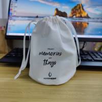 Sac à poussière en coton avec cordon de serrage 4x6, sac de sport en toile rouge, pochette en coton rose avec code QR, mousseline musulmane