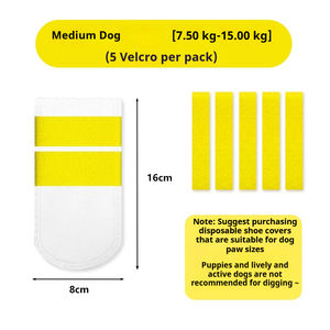 Peixe princesa antiderrapante <span class=keywords><strong>pet</strong></span> meias descartáveis impermeáveis cão sapatos para cães pequenos bonito estilo ocidental - Product Image 5