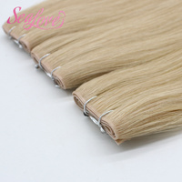 Extensions de cheveux papillon ultra-fines, pratiquement invisibles, coupables, sans retour, double tirage, luxe, blondes, cheveux slaves