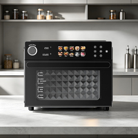Horno Freidora de Aire con Pantalla Táctil y Control de Perilla Personalizado al por Mayor con 8 Programas de Cocción Preestablecidos para Hornear, Asar y Deshidratar
