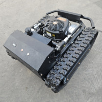 Tondeuse à gazon automotrice à chenilles de 60 cm et 100 cm, tondeuse à gazon automatique à télécommande à essence