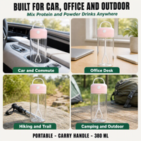 Gobelet mélangeur de protéines automatique, bouteille shaker électrique, design spatial, portable, sans BPA, réutilisable, bouteille d'eau de sport pour adultes