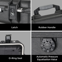Étui étanche en plastique rigide de qualité supérieure DRX, design professionnel, IP67, avec mousse personnalisée pour fusil long