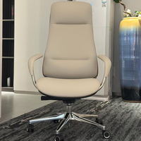 Chaises de bureau de direction ergonomiques contemporaines en cuir de luxe personnalisées pour PDG et cadres
