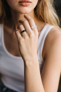 Anneau intelligent avec rappel par vibration, capteur tactile, suivi de la santé, moniteur d'activité, mesure de l'oxygène sanguin, fréquence cardiaque, suivi des pas et du sommeil - Product Image 3