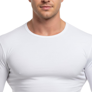 T-shirt de compression léger pour homme, coupe classique, manches longues, respirant, en Spandex/Polyester, haute qualité, idéal pour la gym et l'entraînement - Product Image 2