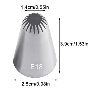 Rose Piping Tips 4 Piece Set Stainless Steel Medium Size For Butter Piping <b>Cake</b> <b>Decorating</b> <b>Supplies</b> - Product Image 4