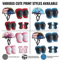 Ensemble de 7 pièces de protection pour enfants : Casque de vélo en PC/EPS pour la sécurité des sports de plein air (vente en gros)