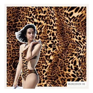 Новая модная мягкая шелковая ткань с принтом животных тропический Тигр Леопард