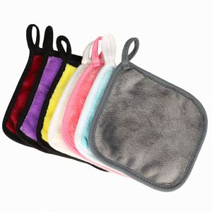 Chiffon démaquillant en microfibre 12x12cm avec logo personnalisé, serviette pour le visage - Product Image 4