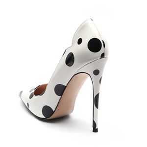 Chaussures personnalisables en cuir verni pour femme de 12cm de hauteur de talon Escarpins à talon haut à la mode avec bride à la cheville pour dame pour l'été et l'automne - Product Image 3