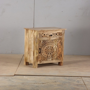 High Quality Wooden Bedside Table with Drawer Storage Bedroom Nightstand Cabinet Modern Home Furniture Wholesale Manufacturer - Product Image 5