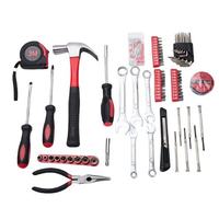 Ensemble d'outils de 148 pièces, kit d'outils à main pour la maison, avec boîte à outils en plastique, kit d'outils de réparation de base pour la maison