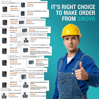 Variateur de fréquence SINOVO VFD 220V monophasé vers 3 phases 380V 0,75-22kW pour moteur AC 50/60Hz pour pompe à eau RoHS