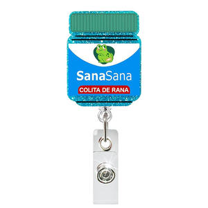 Porte-badge en acrylique pailleté en gros, porte-badge pour étudiants en soins infirmiers, porte-badge pour le bureau, accessoires scolaires - Product Image 6