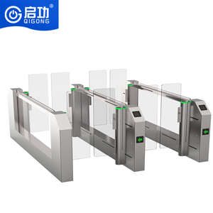 Sistema de Puerta Torniquete Interconectable QIGONG AB con Reconocimiento Facial 3D Anti-Piggyback, Control de Acceso por <span class=keywords><strong>Tarjeta</strong></span> IC y Código QR para Turistas - Product Image 1