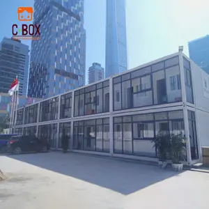 Cbox现代设计预制建筑工程预制扁平包装集装箱房屋