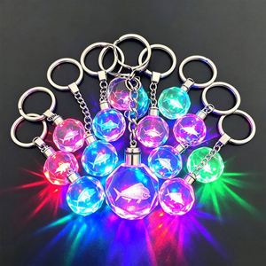 Corporate Branding Custom Logo Premium K9 Crystal Graduation Memorial 3D Laser <b>Engraved</b> Precision Inner Carving Crystal Keyring - Product Image 1