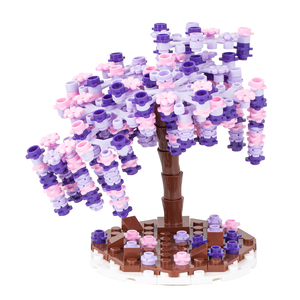 MOC3013 Árbol <span class=keywords><strong>de</strong></span> Glicinia Kochou <span class=keywords><strong>Shinobu</strong></span> Morado <span class=keywords><strong>Kocho</strong></span> Bloques <span class=keywords><strong>de</strong></span> Construcción Educativos Regalos Juguetes para Niños - Product Image 6