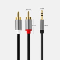 Câble audio RCA 2-en-1 : Prise jack stéréo 3,5 mm vers deux fiches RCA (Lotus) – Vente en gros