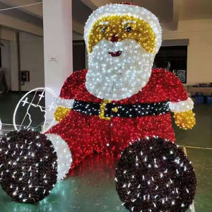 Boda al aire libre Centro comercial Atmósfera Animal de dibujos animados Decoración de Navidad Escultura LED gigante Arco <span class=keywords><strong>Guirnalda</strong></span> Linterna Luz de Navidad - Product Image 3