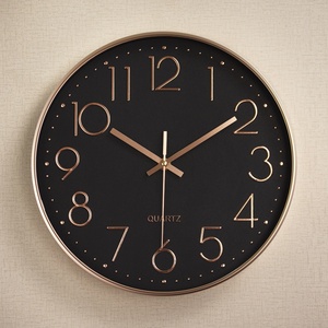 12-Inch Simple Mute Wall <b>Clock</b> – Hole-free Quartz <b>Clock</b>, Non-Ticking <b>Digital</b> Wall Watch for Living Room, Bedroom, Kitchen, Offic - Product Image 3