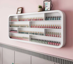 New Nail Salon Cosmetics <b>Display</b> <b>Wall</b> <b>Cabinet</b> Shelf Nail Polish Glue <b>Display</b> Shelf <b>Wall</b> Hanging - Product Image 1