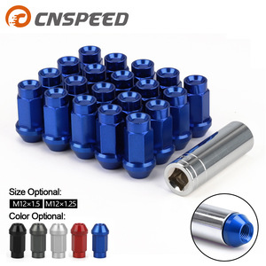 Lug Nuts M12x1.25 50mm 19mm <b>Flats</b> 7075 Aluminum Alloy Red For Wheel Replacement - Product Image 3