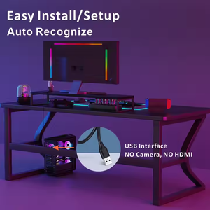 Bande lumineuse LED USB intelligente 5050RGB IP65 avec télécommande, rétroéclairage de jeu, synchronisation musicale, lumière d'ambiance pour <span class=keywords><strong>TV</strong></span>/PC - Product Image 6