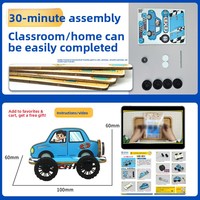 Kit STEM magnétique pour voiture à construire soi-même, jouet d'expérimentation scientifique en physique, cadeau éducatif pour enfants, garçons, filles, projet scolaire