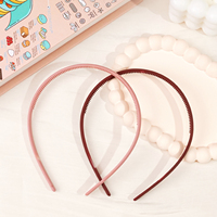 Headband Wanita Shgiloo Warna Solid Terlaris, Elastis Tinggi, Tahan Lama, Anti-Selip, Nyaman, Ringan, Plastik, Manis