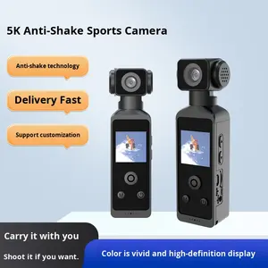 Caméra <span class=keywords><strong>de</strong></span> poche étanche HD professionnelle 5K anti-vibration, pour le sport, l'escalade, clip portable, enregistrement vidéo intelligent tout-en-un, 1,3 pouce - Product Image 2