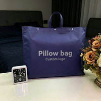 Sac de shopping personnalisé en polyester non tissé imprimé numériquement avec logo pour le rangement des oreillers